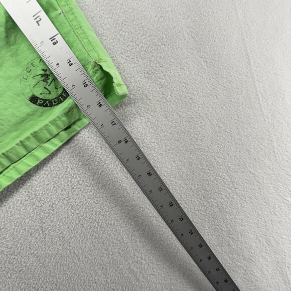 Vintage Ocean Pacific Shorts Men's XL Green Made In USA Elastic Waist Surf 90s - Picture 7 of 16